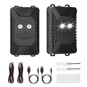 2 Packs Under Hood Ultrasonic Rodent Repellent Mouse Wildcat Control Portable Rodent Chaser With 3 Power Supplies For Car Home Garage