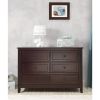 3 Piece Crib Changing Station 6 Drawer Dresser Nursery Furniture Set Espresso