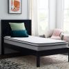 Twin size 8-inch Plush Memory Foam Innerspring Hybrid Mattress