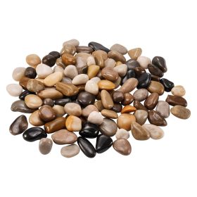 Natural River Rocks 1-2 in 15 lbs Decorative Multi-Color Pebble Stones Smooth