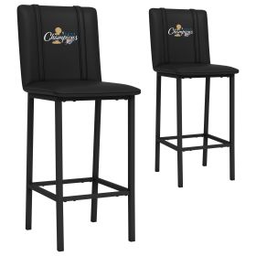 Bar Stool 500 with Oklahoma City Thunder 2025 Champions Logo Set of 2
