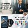 2025 Premium Smart Watch 1.43 Inch HD Round Fitness Tracker Bluetooth Calling Heart Rate Monitor Waterproof 3ATM For Running Gym Hiking Outdoor Advent