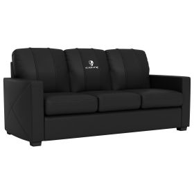 Silver Sofa with C8R Jake White Logo