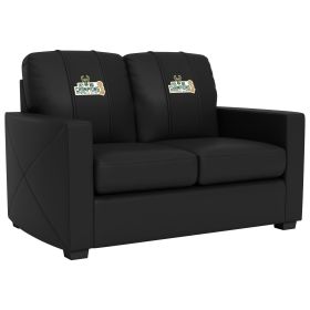 Silver Loveseat with Milwaukee Bucks 2021 Champions Logo