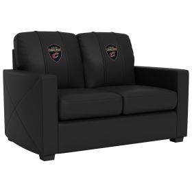 Silver Loveseat with Cleveland Cavaliers Global Logo