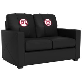Silver Loveseat with Atlanta Hawks Secondary