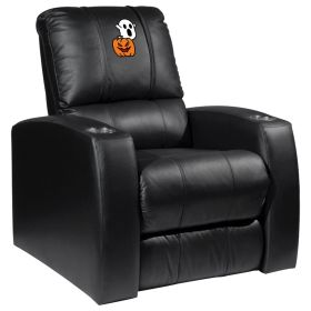 Relax Home Theater Recliner with Spooky Pumpkin Patch Logo