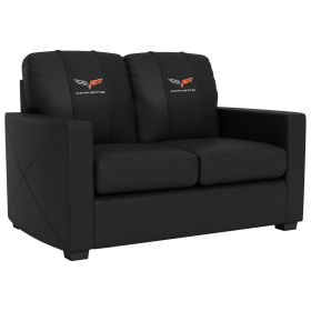 Silver Loveseat with Corvette C6 Logo