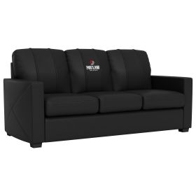 Silver Sofa with Portland Trailblazers Secondary Logo