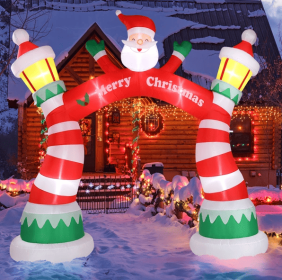 8.9 FT Lighted Christmas Inflatable Archway
