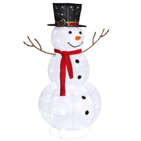 60*60*120cm 30.00V 3.60W Snowman Snow Fleece Garden Snowman Decoration White