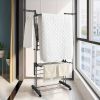 1pc Clothes Drying Rack, Indoor, Outdoor Laundry Drying Rack, with Foldable Wings, Space Saving Laundry Rack, Laundry Hanger Dryer Rack