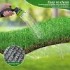 4FTX10FT Outdoor Artificial Grass Runner Rug, Thick Realistic Fake Grass Roll Decor Patio Balcony Garden Lawn, Dog Pets Turf Drain Mat