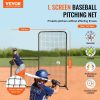 VEVOR L Screen Baseball for Batting Cage, 7x7 ft Baseball Softball Safety Screen