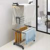 1pc Clothes Drying Rack, Indoor, Outdoor Laundry Drying Rack, with Foldable Wings, Space Saving Laundry Rack, Laundry Hanger Dryer Rack