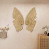 32.7" Luxury 2 Pieces Gold Wing Wall Decor Home Angel Wing Art Set