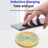 Bamboo Vertical Wireless Charger - Dual Coil Fast Charging for iPhone, Samsung and All Qi-Enabled Devices - Suitable for Home, Office and Travel