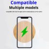 Bamboo Vertical Wireless Charger - Dual Coil Fast Charging for iPhone, Samsung and All Qi-Enabled Devices - Suitable for Home, Office and Travel