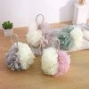 Soft Shower Mesh Foaming Sponge Body Scrub Exfoliating Back Brush Skin Cleaner Bath Bubble Ball Skin Care Bathing Accessories
