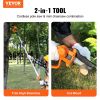 VEVOR 2-in-1 Cordless Pole Saw & Mini Chainsaw, 20V 2Ah Battery Pole Chainsaw