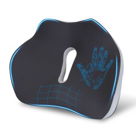1Pc Memory Foam Seat Cushion Sciatica Pain Relief Cushion Pillow Seat Cushion With Machine Washable Cover For Home Office Car Wheelchair Airplane